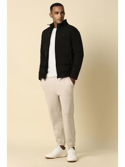 Allen Solly - Men Black Solid Full Sleeves Casual Jacket