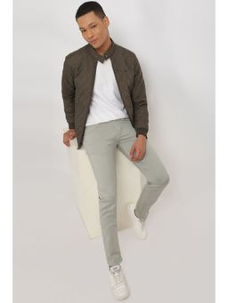 Allen Solly - Men Brown Solid Full Sleeves Casual Jacket