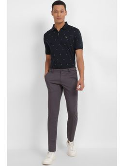 Allen Solly - Men Navy Print Polo T-Shirt