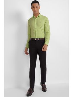 Allen Solly - Men Green Slim Fit Print Full Sleeves Formal Shirt