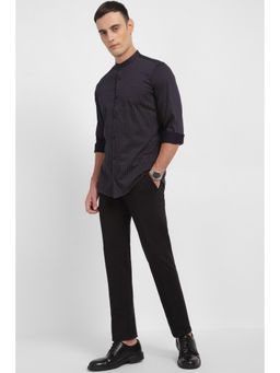 Allen Solly - Men Navy Slim Fit Print Full Sleeves Casual Shirt