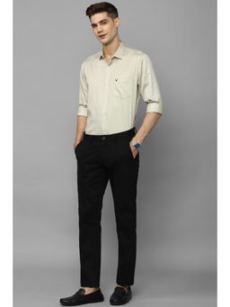 Allen Solly - Men Beige Slim Fit Print Full Sleeves Casual Shirt