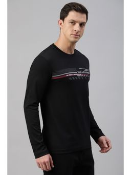 Van Heusen - Men Athleisure Crew Neck T-Shirt - Long Sleeve And Printed