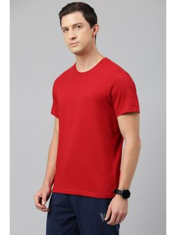 Van Heusen - Maroon Solid T-Shirt