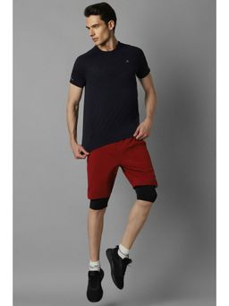 Louis Philippe - Men Black Solid T-Shirt