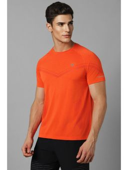Louis Philippe - Men Orange Print T-Shirt