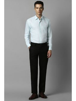 Louis Philippe - Men Blue Classic Fit Check Full Sleeves Formal Shirt