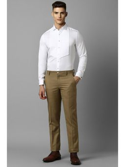 Louis Philippe - Men White Slim Fit Full Sleeves Formal Shirt