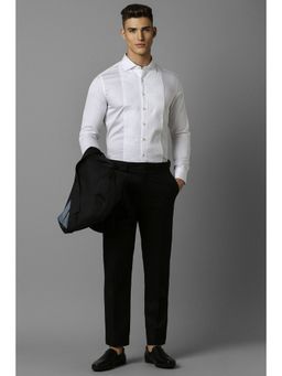 Louis Philippe - Men Grey Slim Fit Full Sleeves Formal Shirt