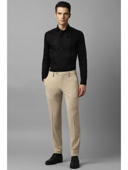 Louis Philippe - Men Black Slim Fit Full Sleeves Formal Shirt