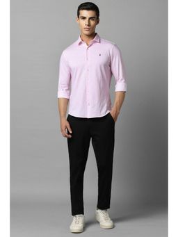 Louis Philippe - Men Pink Smart Fit Print Full Sleeves Casual Shirt