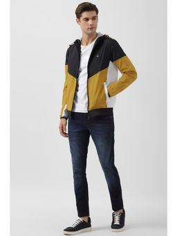 Peter England - Men Yellow Colorblock Casual Jacket