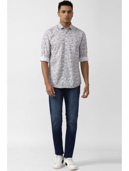 Peter England - Men Multi Slim Fit Print Full Sleeves Casual Shirt