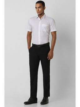 Peter England - Men White Regular Fit Half Sleeves Formal Shirt