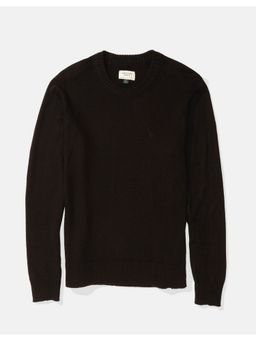 American Eagle - Men Black Super Soft Crew Neck Sweater
