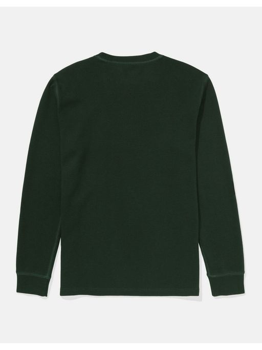 Buy American Eagle Men Green Long-Sleeve Thermal T-Shirt Online