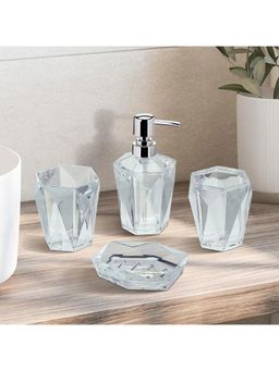 OBSESSIONS - Crystal 4 Pieces Bathroom Set Transparent