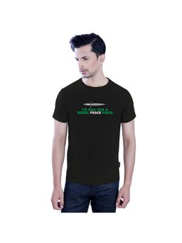 Tantra - Men Black Cotton Typography T-Shirt