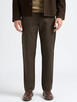 SELECTED HOMME - Dark Brown Straight Fit Chinos