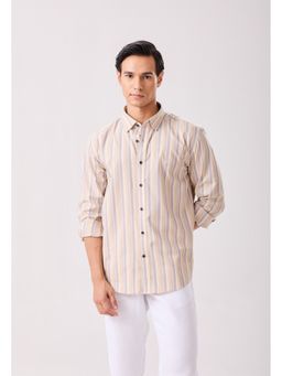 MH&Y - Concealed Beige Button Down Shirt