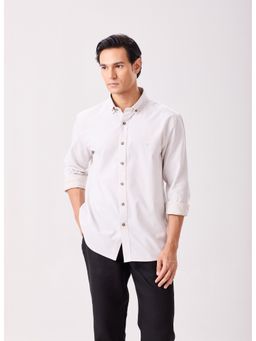 MH&Y - Button Down Brushed Ivory Shirt