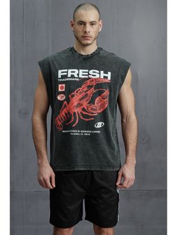 Bonkers Corner - Men Red Cotton Graphic T-Shirt