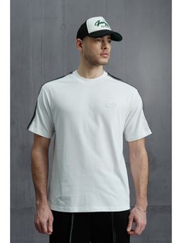 Bonkers Corner - Men White Cotton Solid T-Shirt