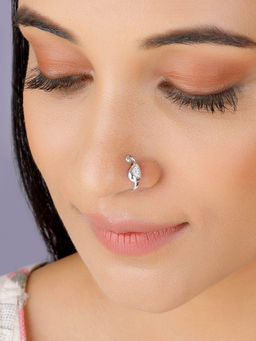 GIVA - Sterling Silver Tropical Glow Nose Pin for Women & Girls