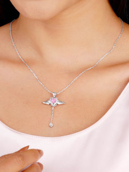 GIVA - Sterling Silver Lovebird Pendant With Link Chain for Women & Girls