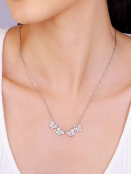 GIVA - Sterling Silver Flutterby Necklace for Women & Girls