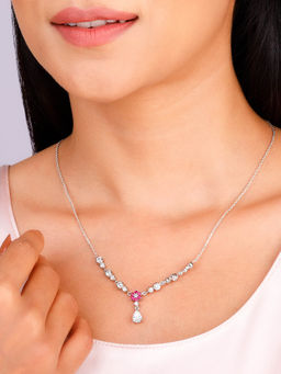 GIVA - Sterling Silver Regal Blossom Necklace for Women & Girls