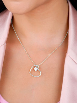 GIVA - Sterling Silver Heart Necklace for Women & Girls