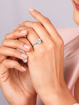 GIVA - Sterling Silver Hearts Harmony Ring for Women & Girls