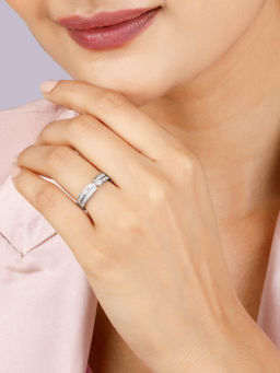 GIVA - Sterling Silver Simple Classic Ring for Women & Girls