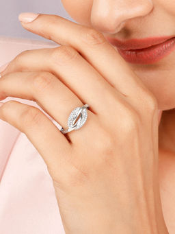 GIVA - Sterling Silver Oval Touch Ring for Women & Girls