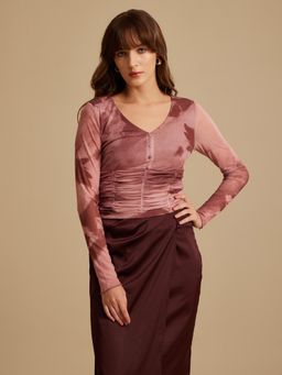 Kazo - Camden Pink Printed Top