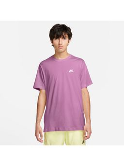 Nike - Purple Cotton Solid T-Shirt