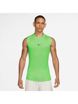 Nike - Green Polyester Solid T-Shirt