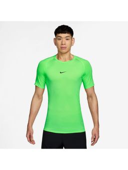 Nike - Green Polyester Solid T-Shirt
