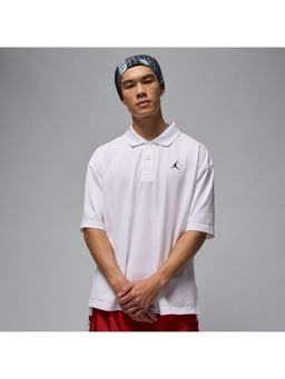 Nike - White Cotton Solid Polo T-Shirt