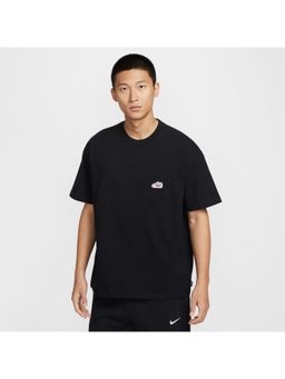 Nike - Black Cotton Solid T-Shirt