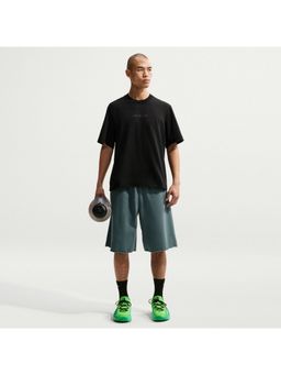Nike - Black Cotton Typography T-Shirt