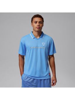 Nike - Blue Polyester Printed T-Shirt