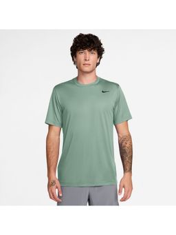 Nike - Green Polyester Solid T-Shirt