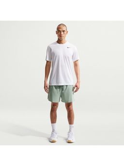 Nike - White Polyester Solid T-Shirt