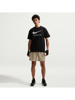 Nike - Black Cotton Printed T-Shirt