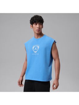 Nike - Blue Cotton Printed T-Shirt