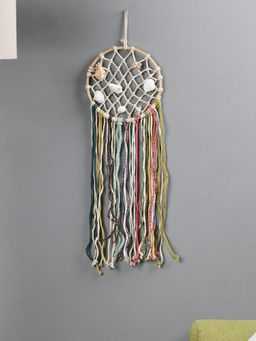 The Decor Mart - Handcrafted Sea Shell Multicolored Macrame Dream Catcher