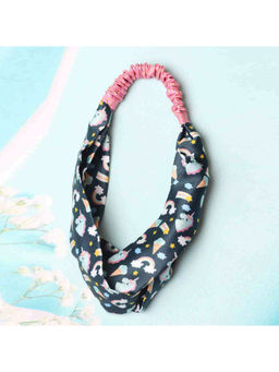 Tossido - Unicorns & Rainbows Soft Satin Criss-Cross Top Headband