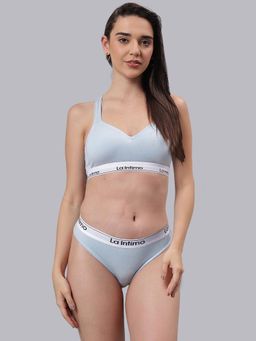 La Intimo - Deep Secret Blue Bra with Panty